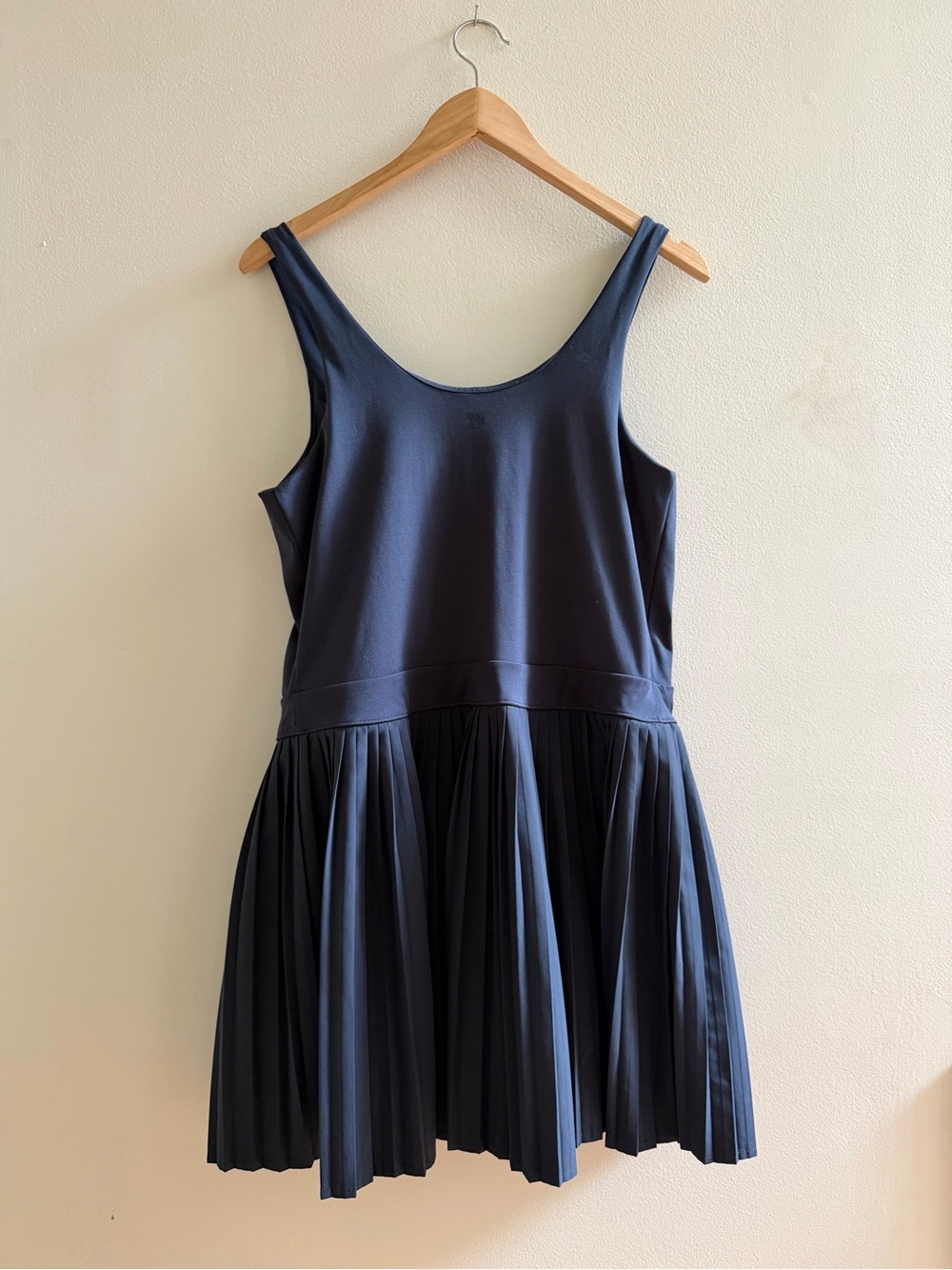 All In Motion Navy Scoop Neck Pleated Skirt Athletic Dress